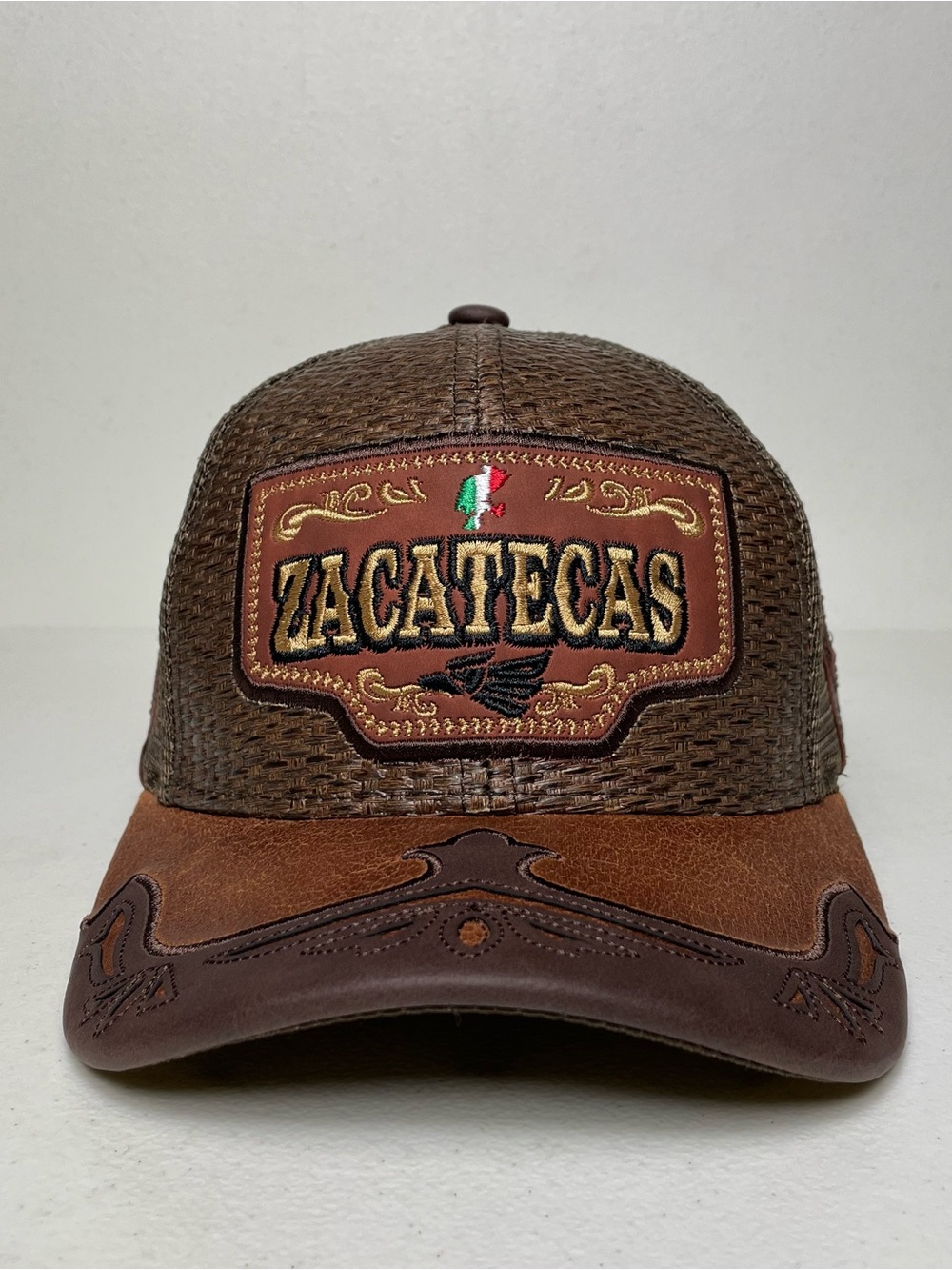 Zacatecas Mexico Straw Snapback Hat, Western, Rodeo Baseball Cap